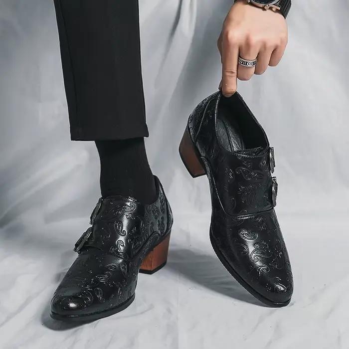 Mocassins décontractés en cuir pour hommes, chaussures d'affaires, robe formelle, mode de créateur