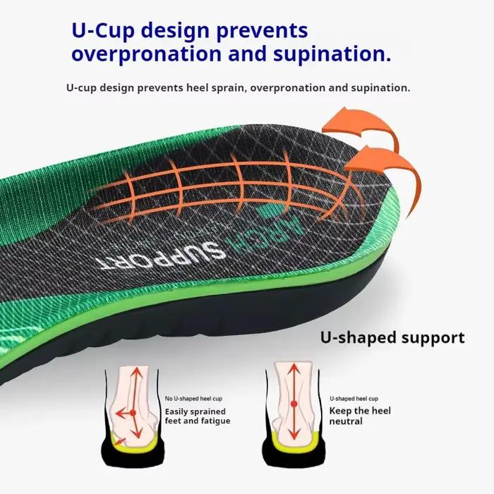 Semelles de chaussures de sport absorbant les chocs