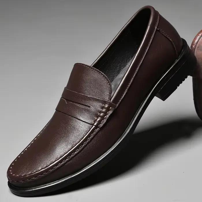 Mocassins en cuir véritable hommes