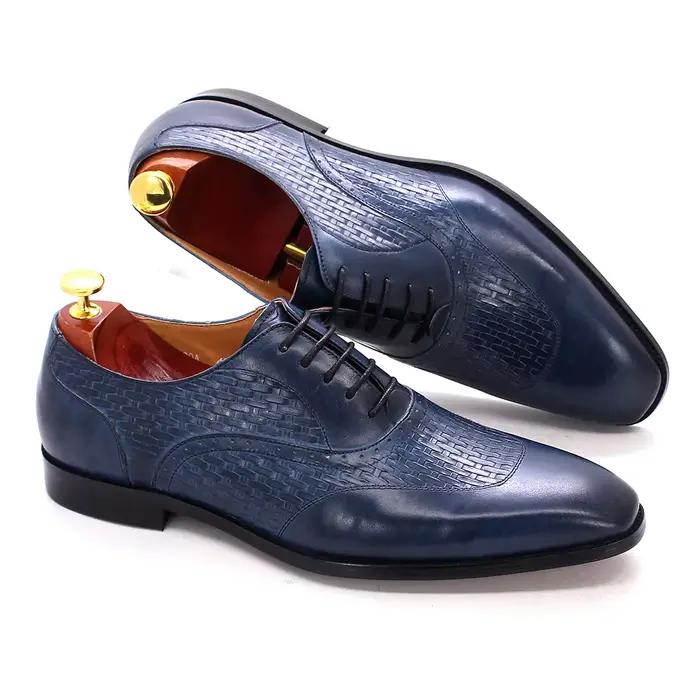 Oxford-Chaussures de Luxe en Cuir group pour Homme