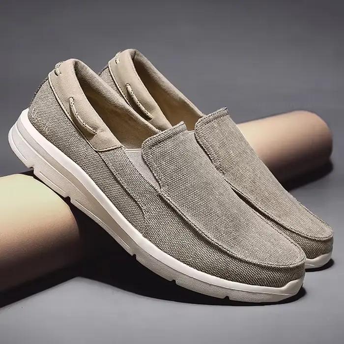 Mocassins pour hommes chaussures automne nouveaux hommes chaussures en toile chaussures de loisirs classiques baskets respirantes confortables pour hommes mocassins