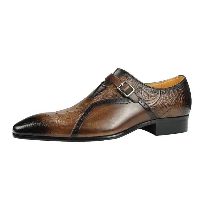 Chaussures Brogue en Cuir de Luxe pour Homme