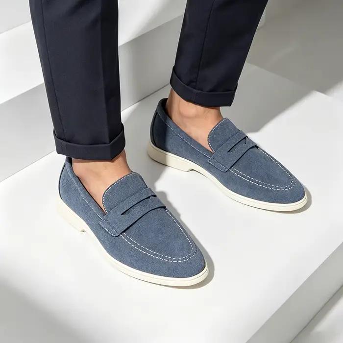 Chaussures plates pour hommes, mode, respirantes, confortables, chaussures d'été pour hommes
