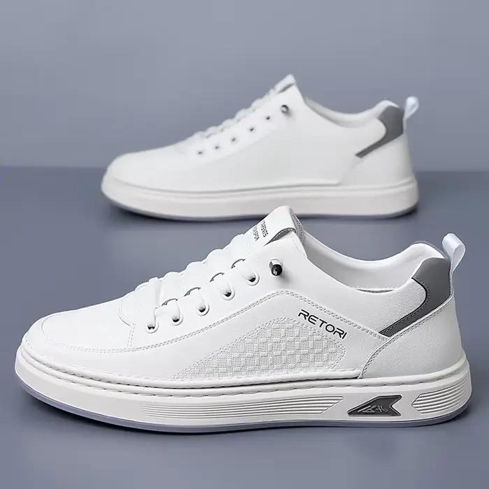 Chaussures de sport décontractées en cuir pour hommes