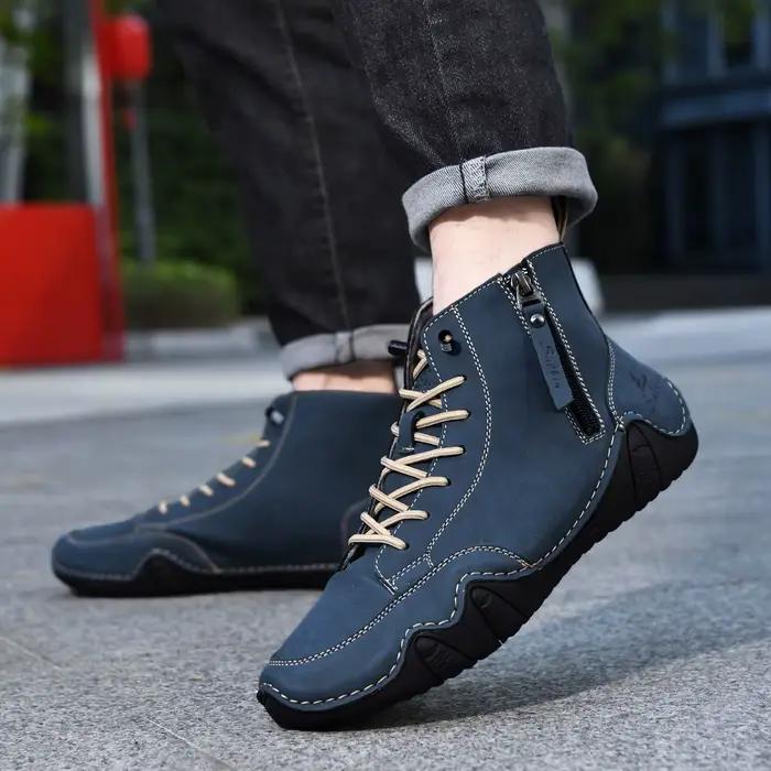 Bottines en cuir faites à la main pour hommes