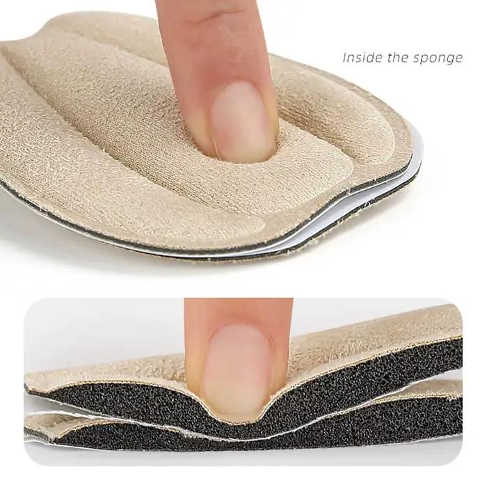 Coussinets de langue pour chaussures trop grandes, réducteur de taille, insert de coussin de langue antidérapant pour coussinets de talon de chaussures amples