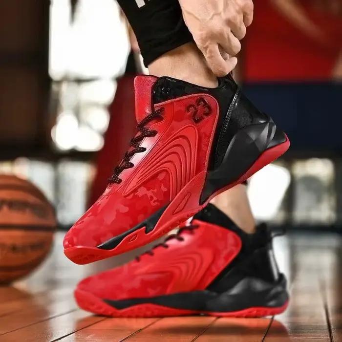 Chaussures de basket-ball homme en cuir verni avec semelle en EVA pour entraînements et compétitions sur terrain durOptionsResolver\OptionsResolver