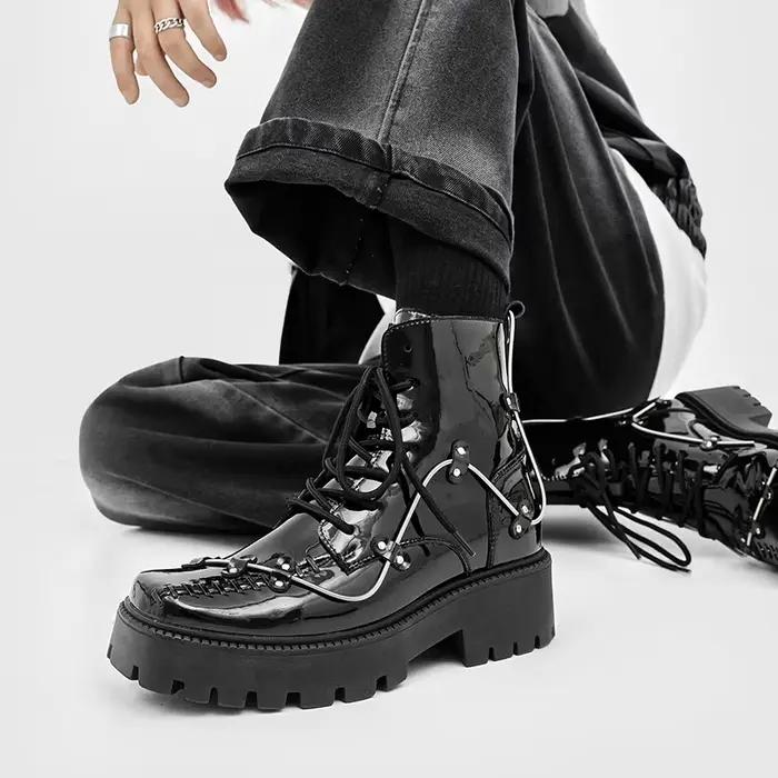 Chaussures richelieu noires pour hommes
