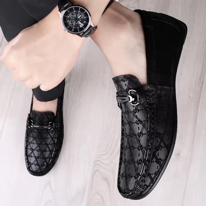 Nouveaux Mocassins Noirs 2026 pour Hommes – Chaussures en Cuir de Haute Qualité