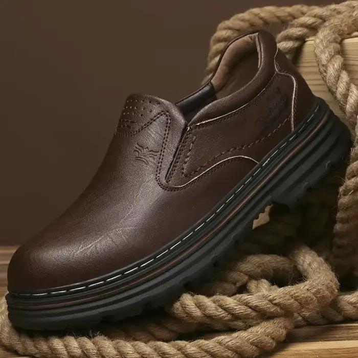 Chaussures Oxford en coton pelucheux pour hommes