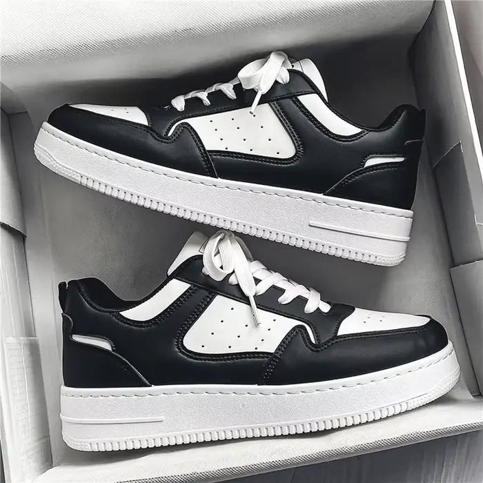 Chaussures de sport décontractées pour hommes, respirantes, tendance, polyvalentes, à semelle épaisse, blanches, printemps-été