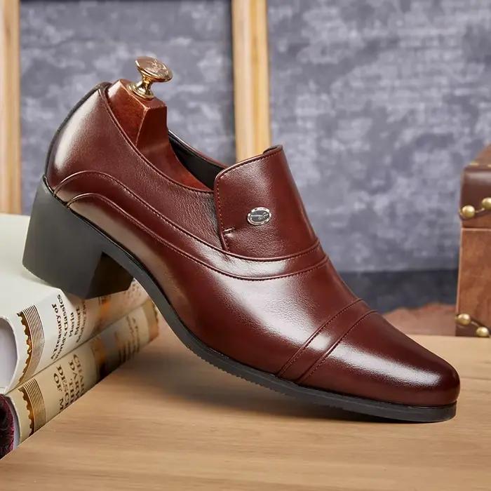 Mocassins de marque européenne en cuir de qualité supérieure pour hommes
