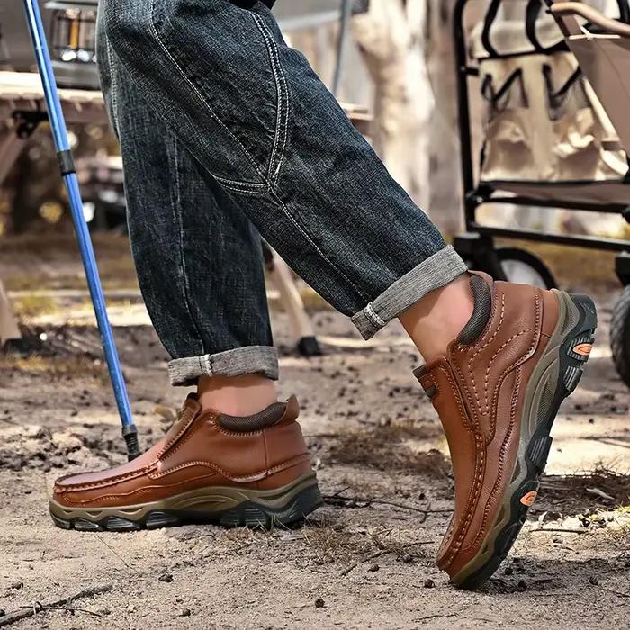 2025 baskets en cuir véritable pour hommes bottes décontracté