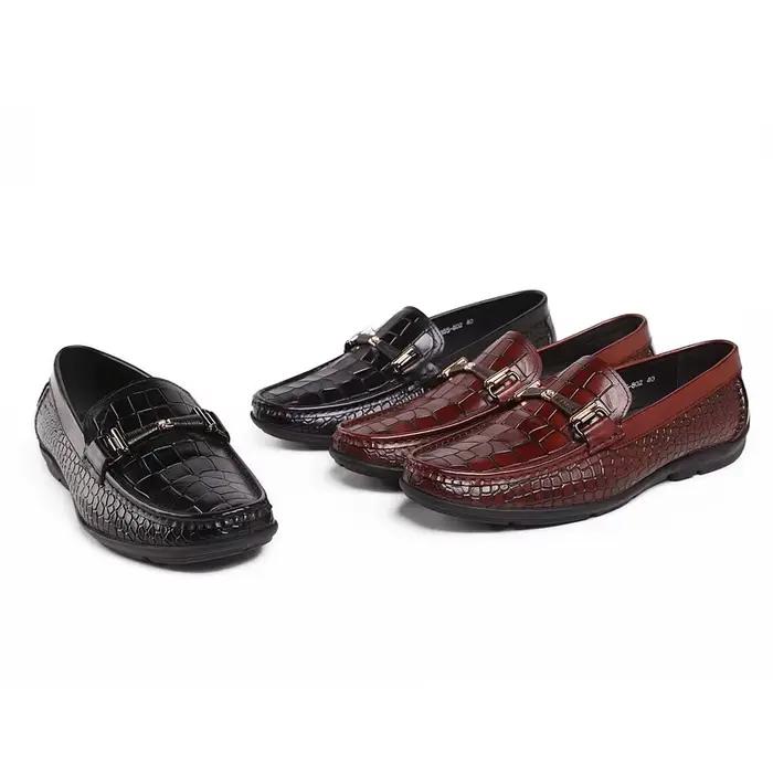 Doudou chaussures hommes en cuir véritable