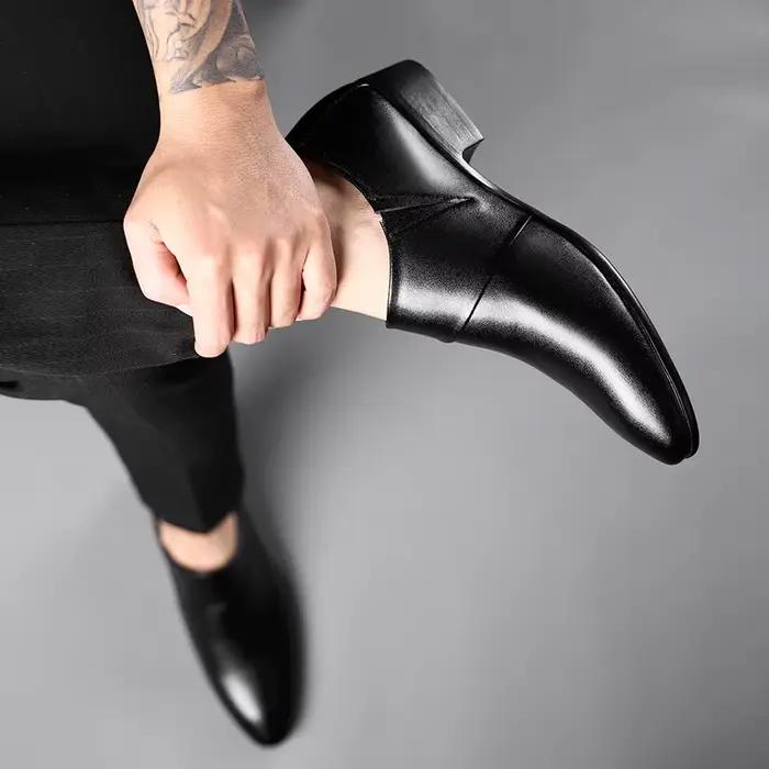 Oxfords chaussures en cuir pour hommes de luxe