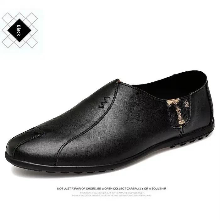 Soldes de printemps : Chaussures décontractées en cuir pour hommes