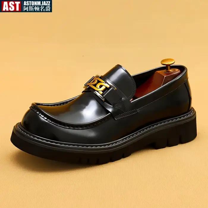 Mocassins classiques en cuir véritable pour hommes