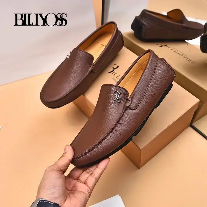 Chaussures pour hommes BLLIYOSS BILLIONAIRE en cuir de veau à motif litchi