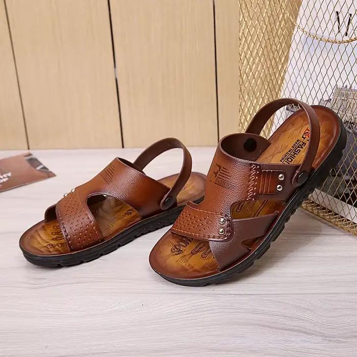 Chaussures de plage homme gladiateur PVC antidérapantes respirantes pour été ocassions décontractées
