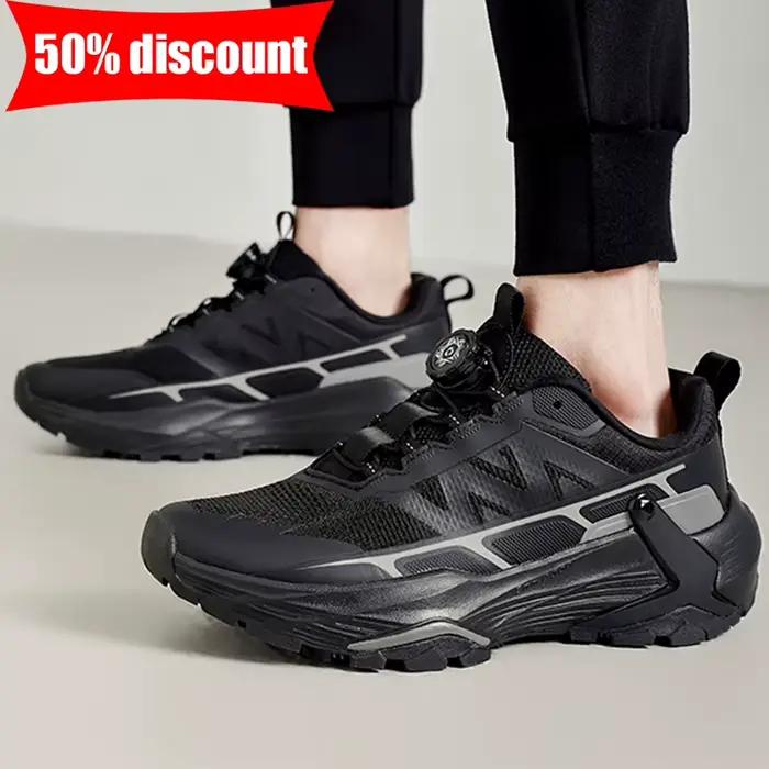 Chaussures de sport pour hommes, polyvalentes, confortables, à la mode, à semelle épaisse, flexibles, absorbant les chocs, chaussures de course, baskets respirantes en maille pour l'extérieur