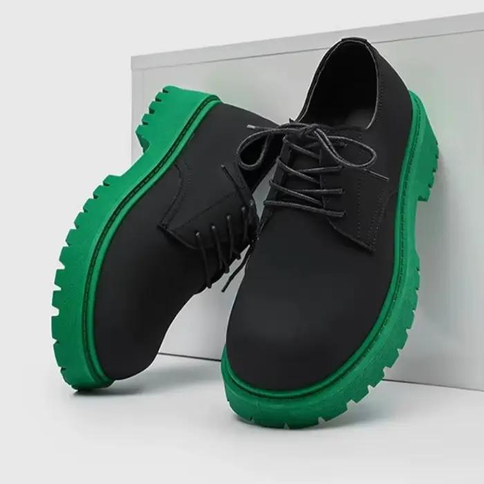Chaussures Derby à plateforme De styliste pour hommes