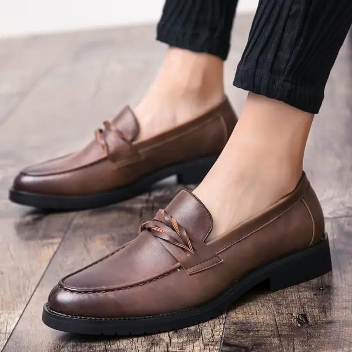 Chaussures en cuir décontractées pour hommes