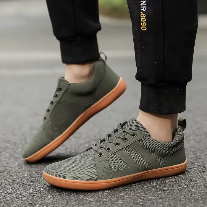 Chaussures de sport décontractées simples à bout large pour hommes et femmes