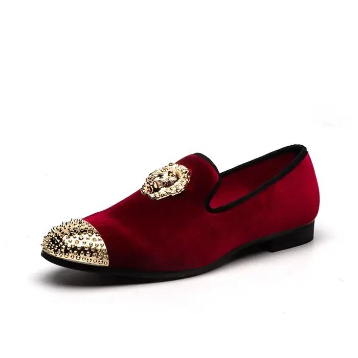 Chaussures de fête hommes mocassins sans lacets élégants pour homme occasion spéciale printemps automne résistants à l'eau ```