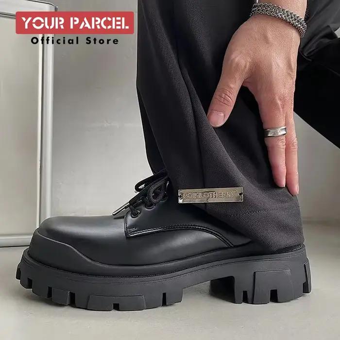 Chaussures Derby à semelle optique parisienne pour hommes