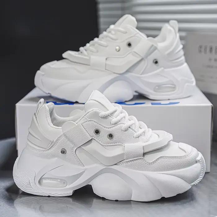 Chaussures Homme – Baskets Montantes en Cuir de Haute Qualité