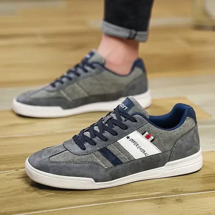 Baskets de luxe en toile légère pour hommes, chaussures respirantes et décontractées, mocassins de marche en plein air, plates, à la mode, pour diverses occasions décontractées