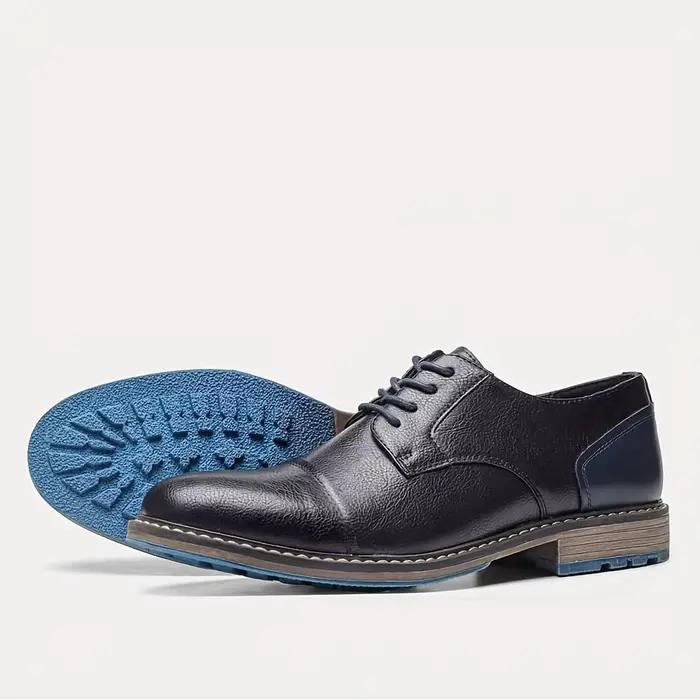 Chaussures décontractées hecrafted pour homme en cuir solide, confortables et respirantes, idéales pour les journées quotidiennes printemps automne