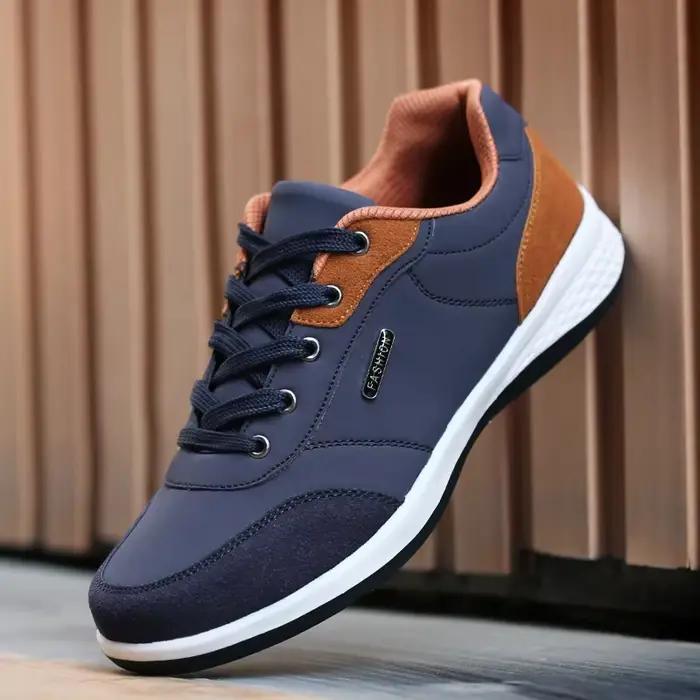 ELUVA hommes chaussures de Sport en cuir espadrilles décontractées antidérapant imperméable