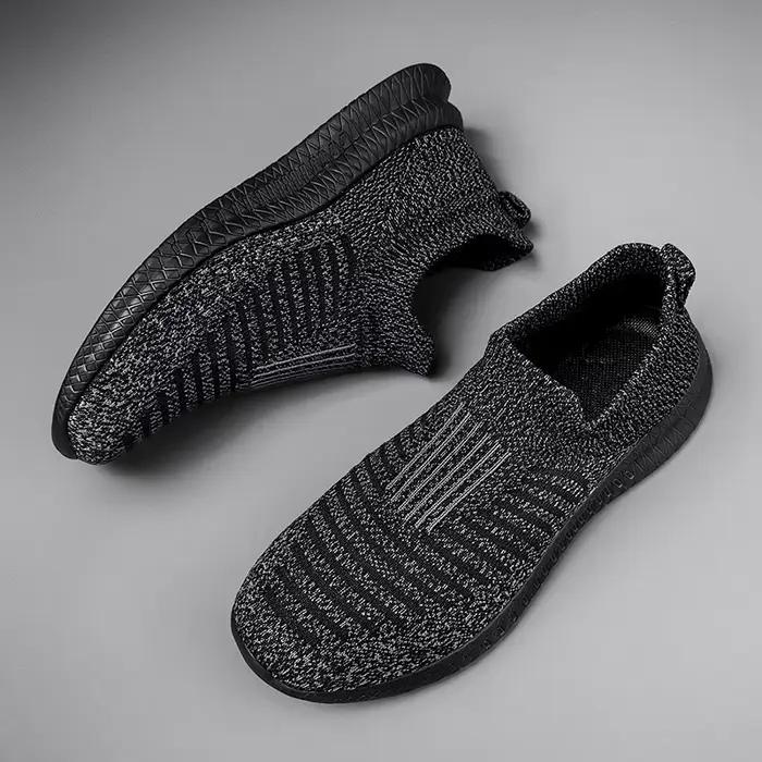 Mocassins d'été pour hommes baskets respirantes confortables et décontractées à la mode pour homme printemps automne sneakers rayées grandes tailles