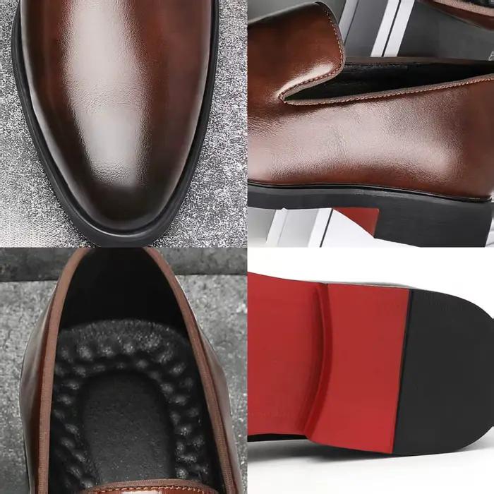 Chaussures habillées à semelle rouge pour hommes