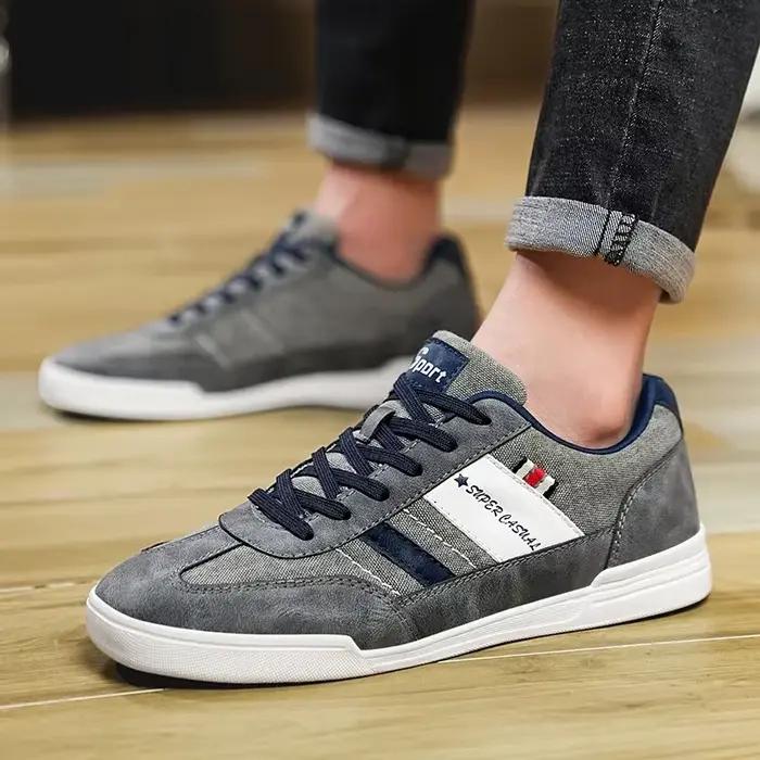 Baskets de luxe en toile légère pour hommes, chaussures respirantes et décontractées, mocassins de marche en plein air, plates, à la mode, pour diverses occasions décontractées
