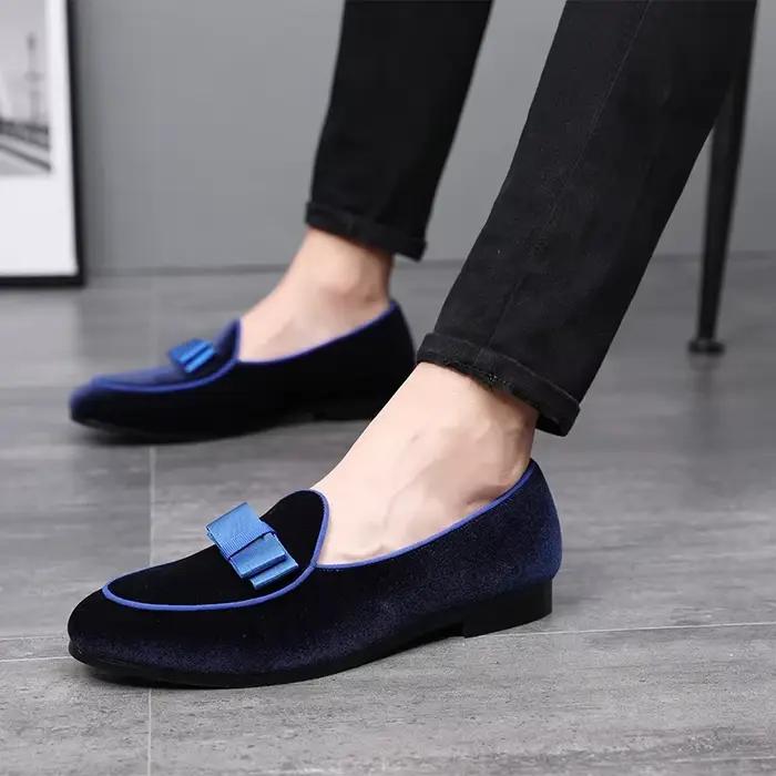 Mocassins en cuir suédé pour hommes