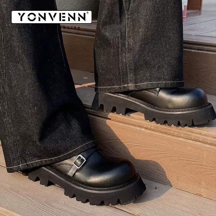 YONWENN – chaussures en cuir originales pour hommes