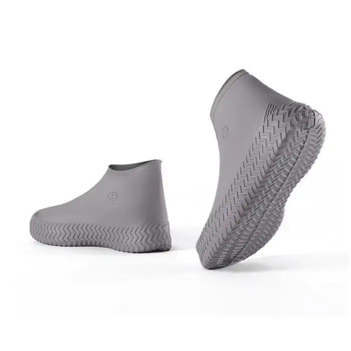 Surchaussures imperméables réutilisables antidérapantes résistantes à l'eau, surchaussures épaisses résistantes à l'usure pour la pluie, utilisation en extérieur