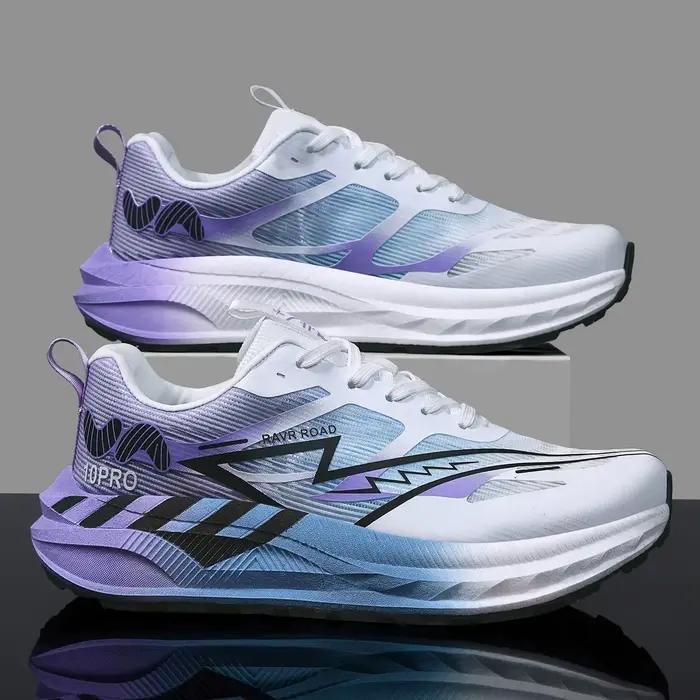 Chaussures de course Marathon pour hommes, semelle en carbone, sport spécialisé, respirantes, légères, baskets athlétiques confortables pour femmes