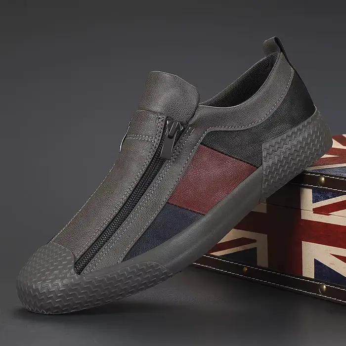 2025 chaussures décontractées en cuir pour hommes