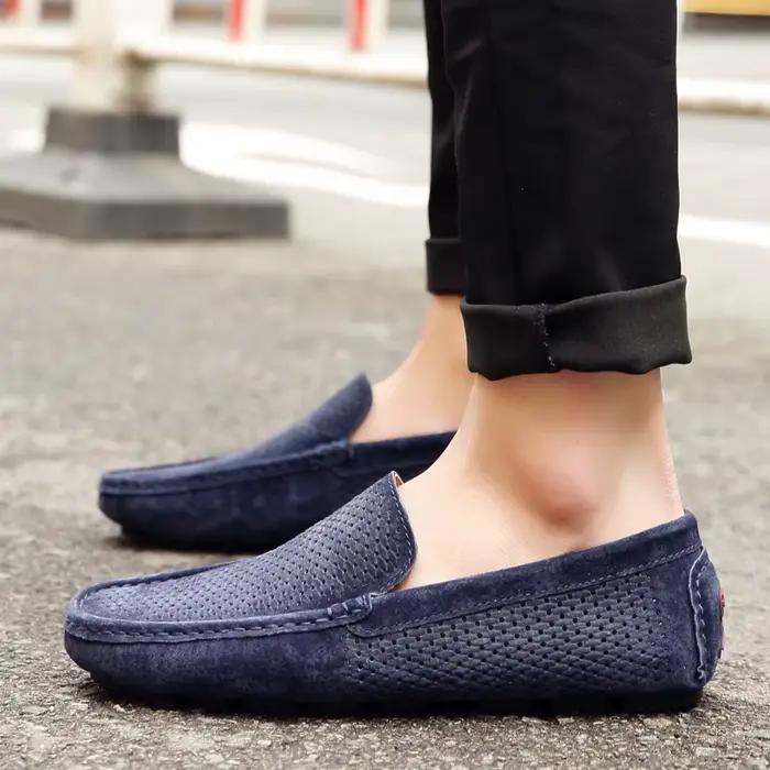 Mocassins de marche en daim pour hommes