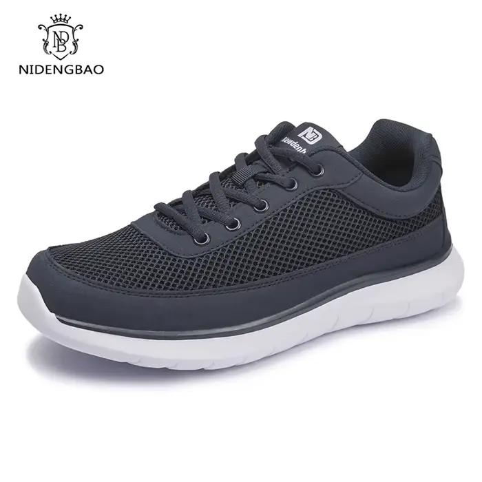 Baskets pour hommes maille respirant hommes chaussures décontractées grande taille 40-50 léger marche hommes chaussures de haute qualité semelles antidérapantes chaussure
