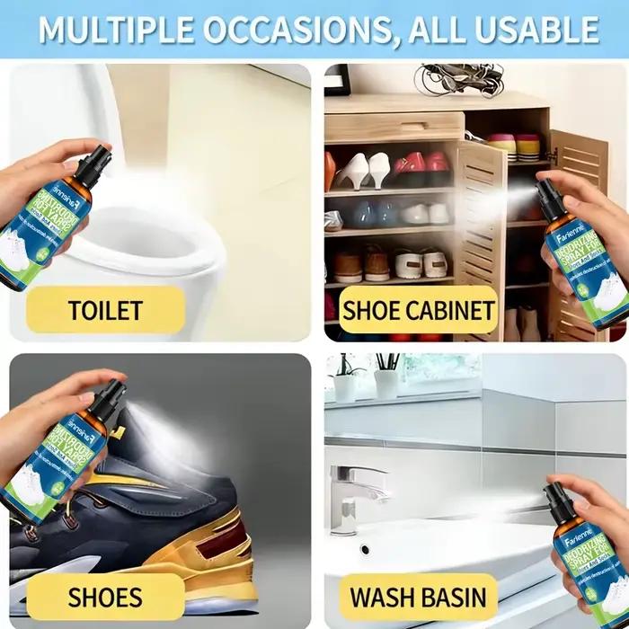 Spray désodorisant pour chaussures et pieds