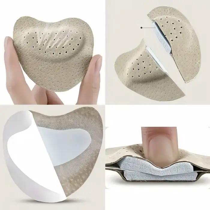 3 paires de coussinets souples pour l'avant-pied, demi-semelles auto-adhésives rembourrées et résistantes à l'usure, adaptées aux sandales à talons hauts