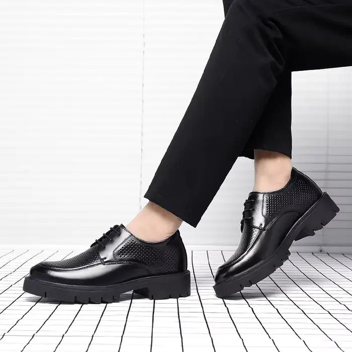 Hommes chaussures mode 8-10 cm hauteur augmentant chaussure automne à l'intérieur