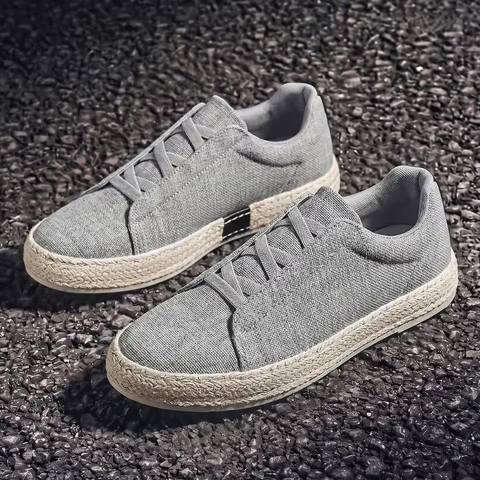 Chaussures de pêcheur en lin tendance pour hommes 2025 décontractées respirantes pour l'été plage et autres occasions spéciales