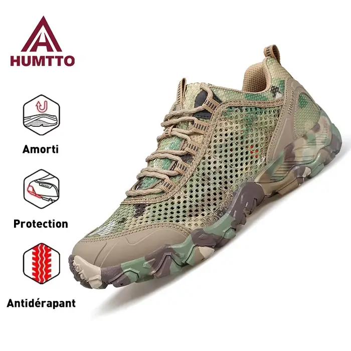 Chaussures de randonnée d'été respirantes HUMTTO pour homme antidérapantes et élégantes pour randonnées et escalades