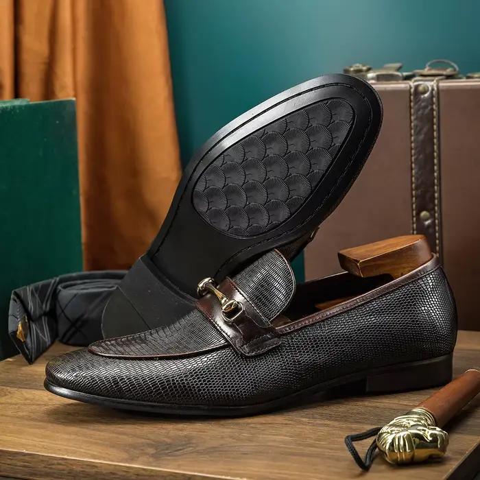 Hanmce-Mocassins en Cuir group pour Homme