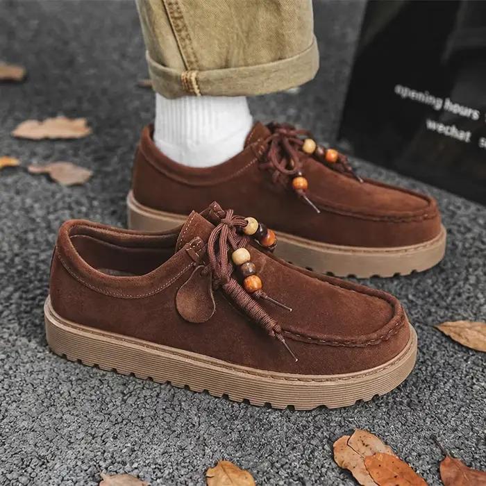 Mocassins et chaussures à enfiler en daim pour hommes